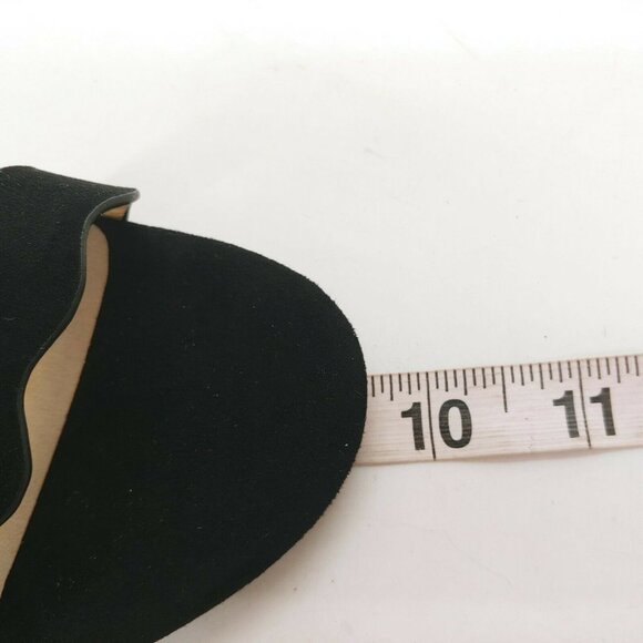 Chinese Laundry Womens Rosie Scalloped Open Toe Slingback Pumps Black 8.5 New - Picture 6 of 10